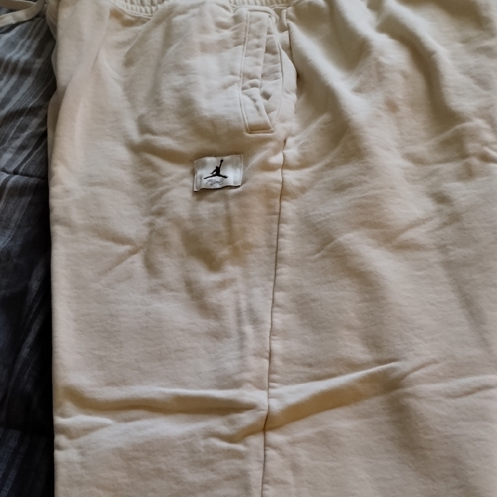 Jordan Cream Loose Fit Jogger Pants